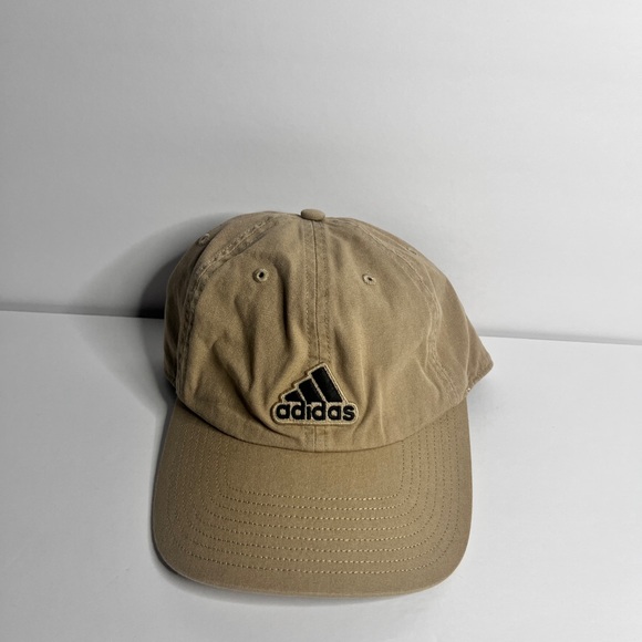 Adidas Hat Beige Adjustable Strapback Logo Aeroready Cap. - Picture 8 of 8